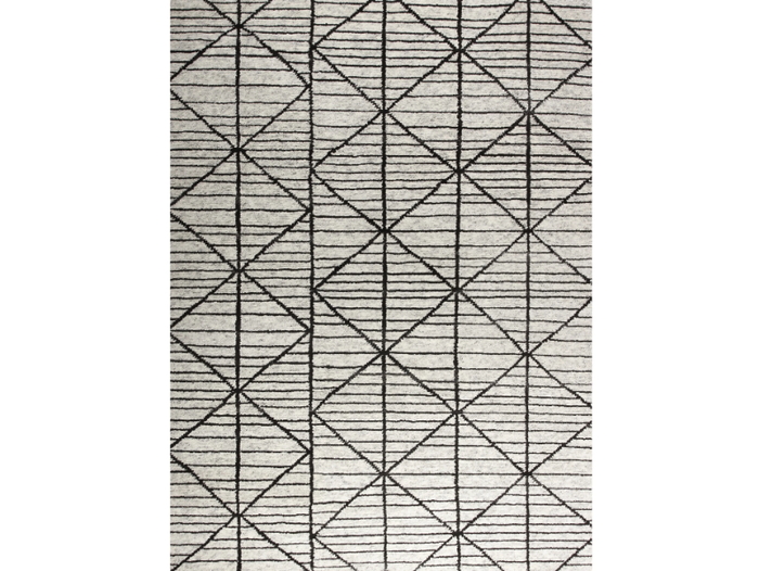 FEBE - Rectangular wool rug with geometric shapes _ De Dimora